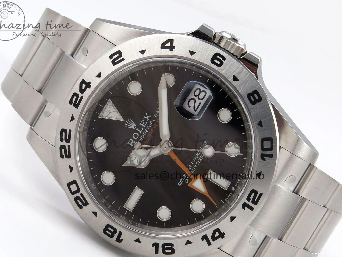 AAA Replica Watches Clean Bracelet 226570 1:1 SS II Upgraded 42mm CHS Best Black Edition Dial Explorer DD3285 904L on 1091 0119